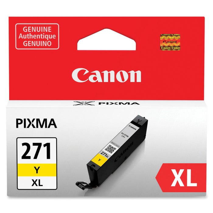 Canon Ink Toner Cartridge, CLI271XLY, Yellow