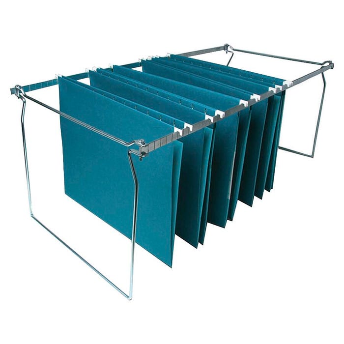 Business Source Hanging File Folder Frame, Letter Size, Stainless Steel, Pack of 6