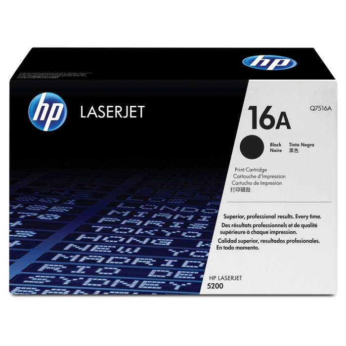 HP 16A Ink Cartridge, Q7516A, Black