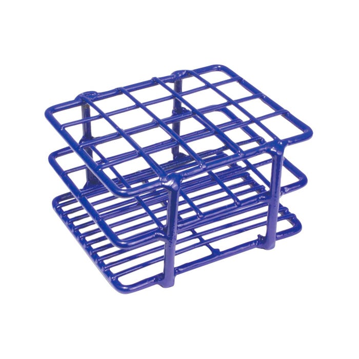 United Scientific Test Tube Rack, 20 Place, 16 to 20mm Tubes, Epoxy-Coated Wire