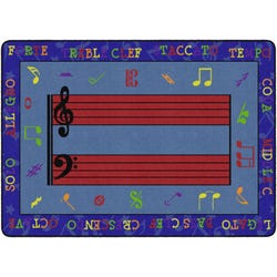 Flagship Carpets Fun with Music Carpet, Rectangle 4002453