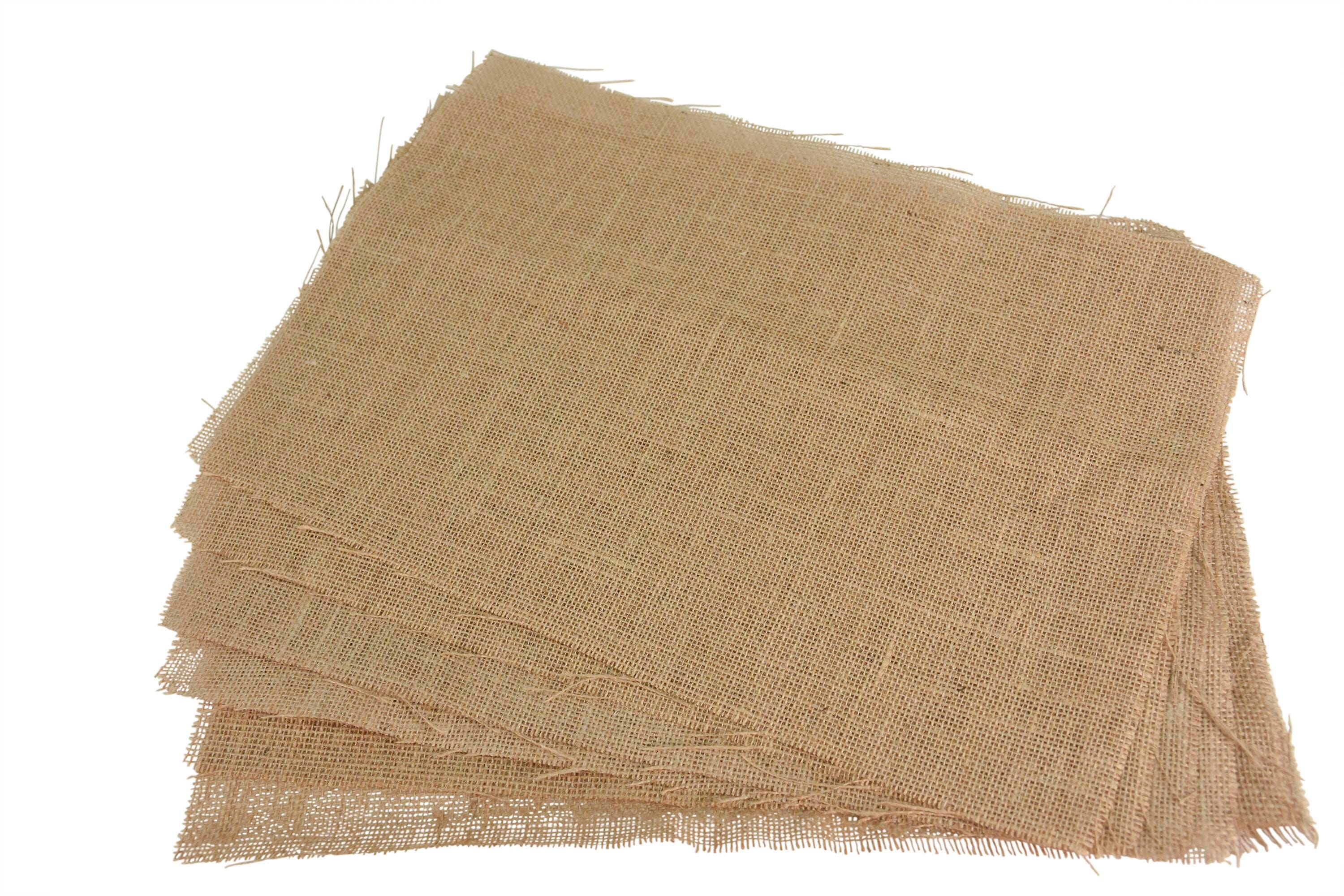 Image for Thompson Decorator Burlap Sheets, 12 x 18 Inches, Natural, Pack of 6 from School Specialty