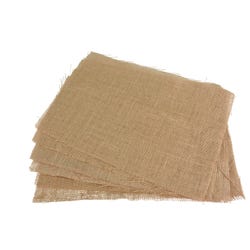 Image for Thompson Decorator Burlap Sheets, 12 x 18 Inches, Natural, Pack of 6 from School Specialty