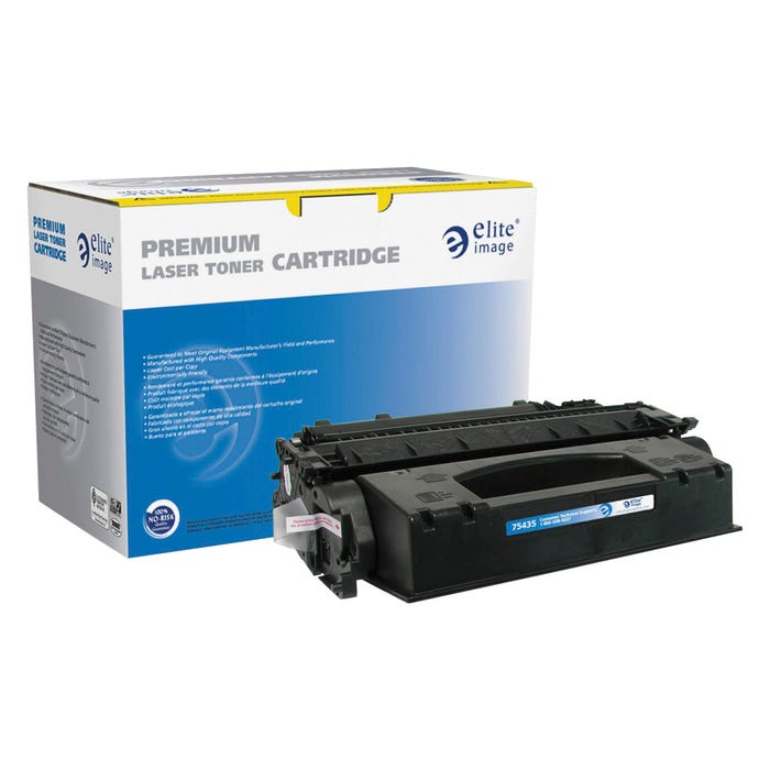 Elite Image Remanufactured Toner Cartridge for HP 505X, Black