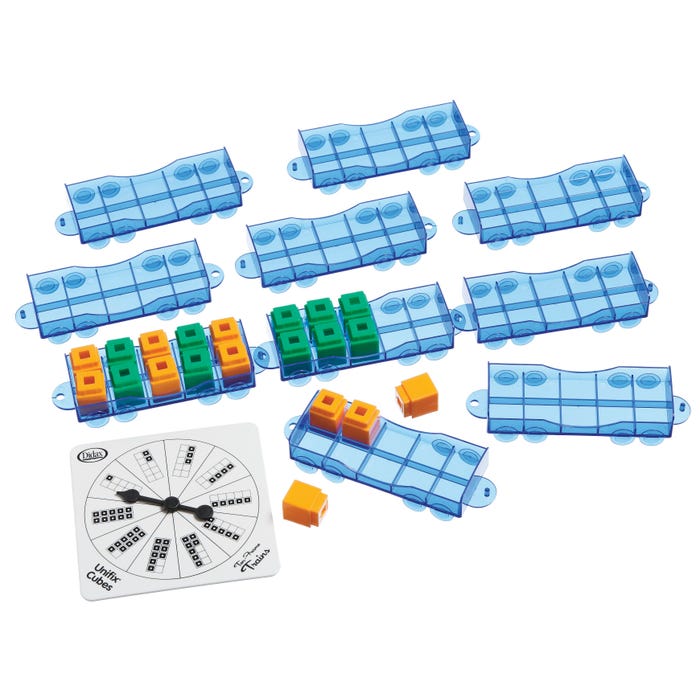 Didax Unifix Manipulative Ten-Frame Train Set, Grades PreK - 2