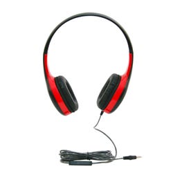 Image for Califone KH-08T RD On-Ear Headset with Inline Microphone, 3.5mm, Red from School Specialty