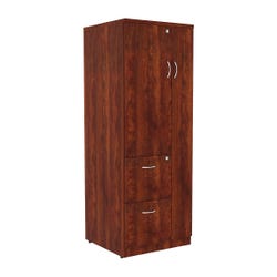 Image for Lorell Essentials Laminate Storage Cabinet, 23-5/8 x 23-5/8 x 65-5/8 Inches, Cherry from School Specialty