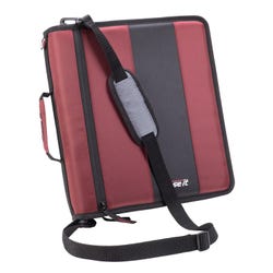 Case-it The Classic Zipper Binder, 2 Inch O-Rings, Burgundy
