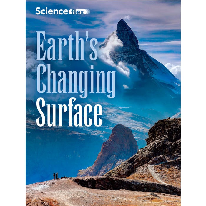 ScienceFLEX Earth's Changing Surface, Yellow Reader, Pack of 4