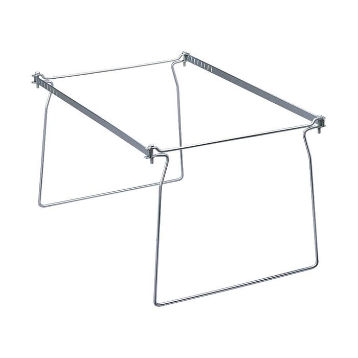 Smead Steel Hanging File Folder Frame, Letter Size, Gray, Pack of 2