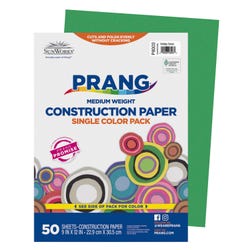 Prang Medium Weight Construction Paper, 9 x 12 Inches, Holiday Green, 50 Sheets 1506449