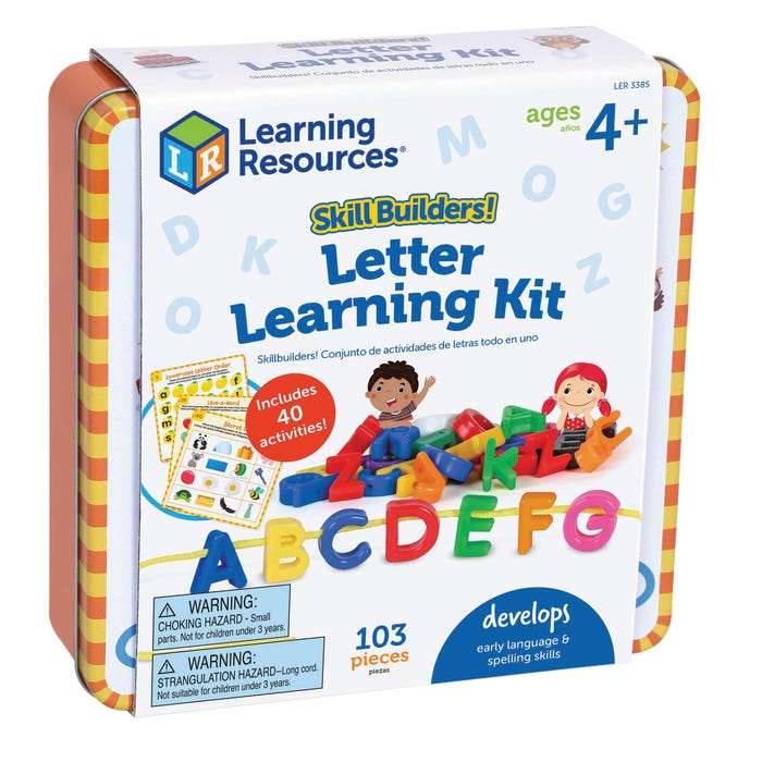 Learning Resources Skill Builders! Letter Learning Kit, Ages 4 and Up, 103 Pieces