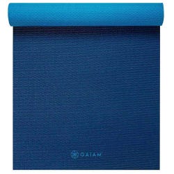 Gaiam Midnight Blues - Premium 2 color 6mm Yoga Mat 2120848