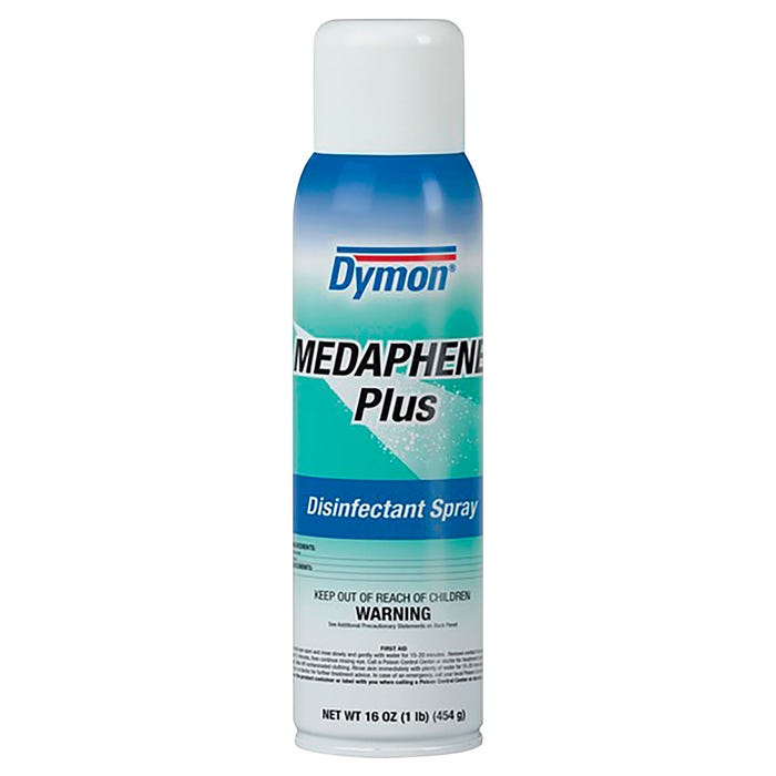 ITW Medaphene Plus Disinfectant Spray Aerosol 0.5 Quart Pleasant Scent 1 Each Aqua