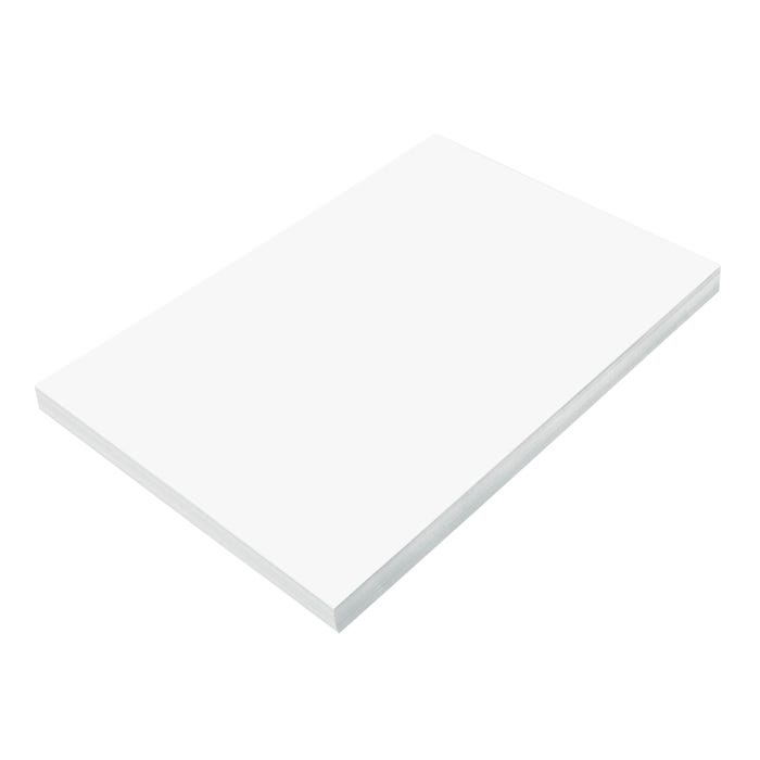 Prang Medium Weight Construction Paper, 12 x 18 Inches, Bright White, 100 Sheets