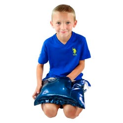 Abilitations Vinyl Vibrating Weighted Lap Pad, Blue, 4 Pounds, Item Number 2092311