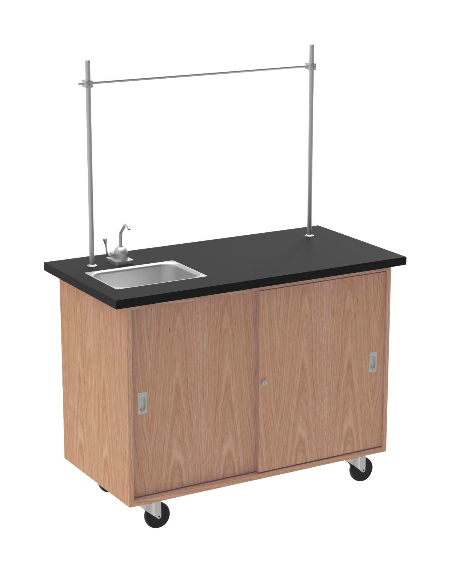 Image for Diversified Woodcrafts Mobile Science Lab Table, 48 x 24 x 36 Inches, Oak from School Specialty