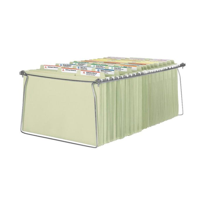 Smead Steel Hanging File Folder Frame, Legal Size, Gray, Pack of 2