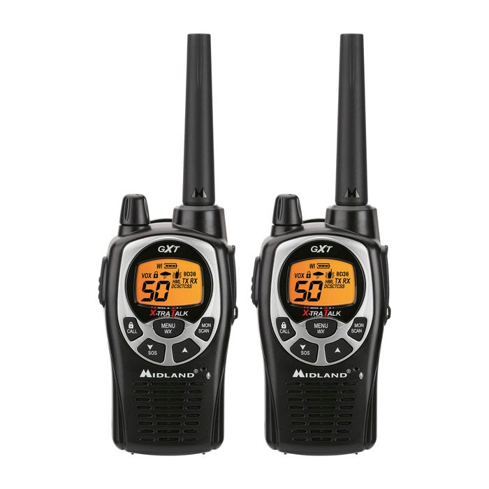 Midland GXT1000VP4 Two-Way Radio, Black