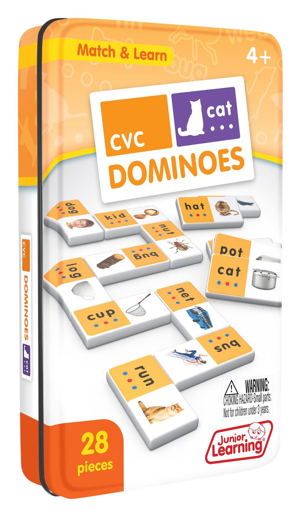 Junior Learning Dominoes CVC, Grades PreK to 1, Item Number 2099071