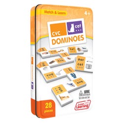 Junior Learning Dominoes CVC, Grades PreK to 1, Item Number 2099071