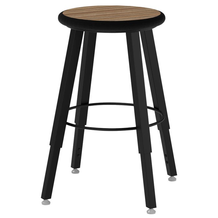 Wisconsin Bench 4-Legged Square Tube Stools, Adjustable Height