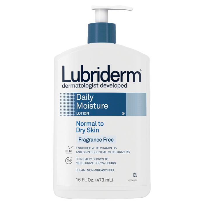 Lubriderm Fragrance Free Daily Moisture Lotion, 16 oz