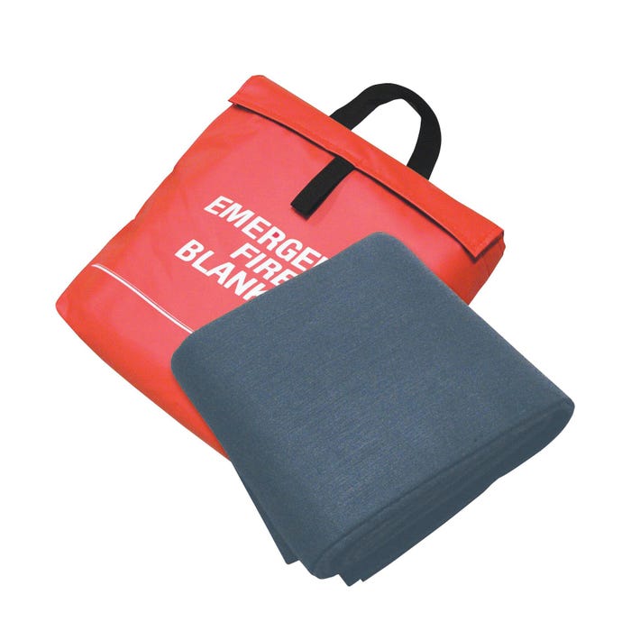 Sellstrom Softshield Emergency Fire Blanket, Bag Style, 6 x 5 Feet