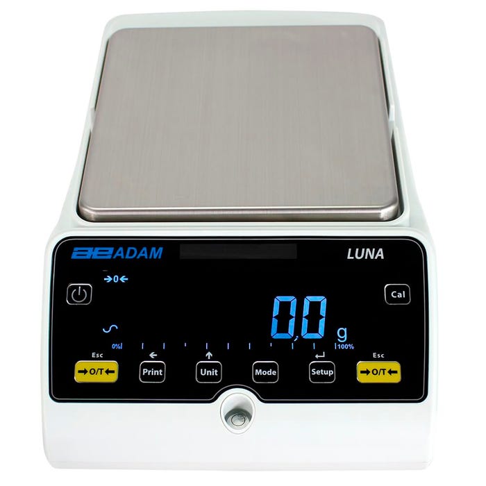 Adam Equipment Luna LBB 15001E Precision Balance, 15000 Gram Capacity, 0.1 Gram Readability, External Calibration