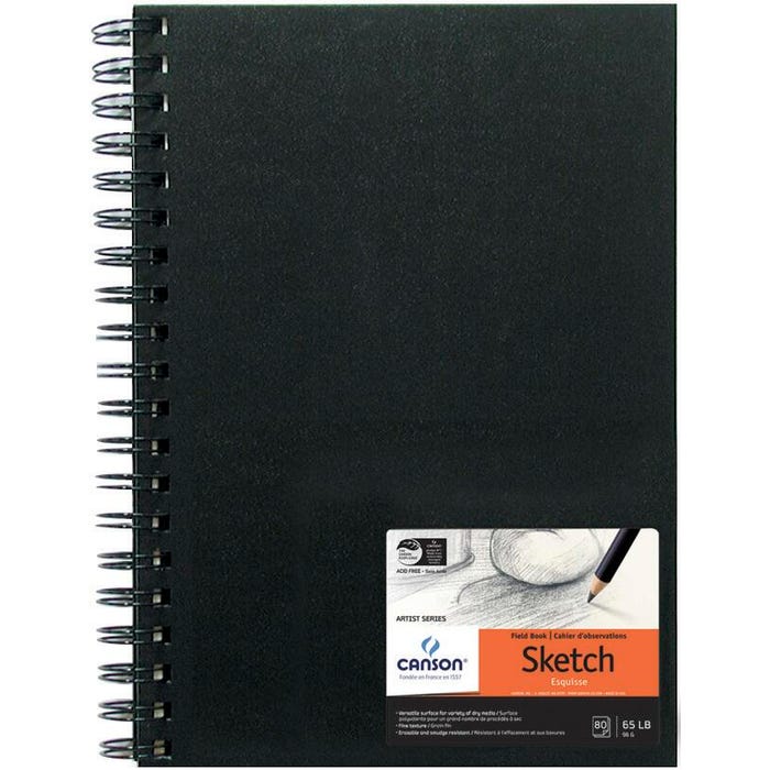 Canson Field Sketchbook, 7 x 10 Inches, 65 lb, 80 Sheets