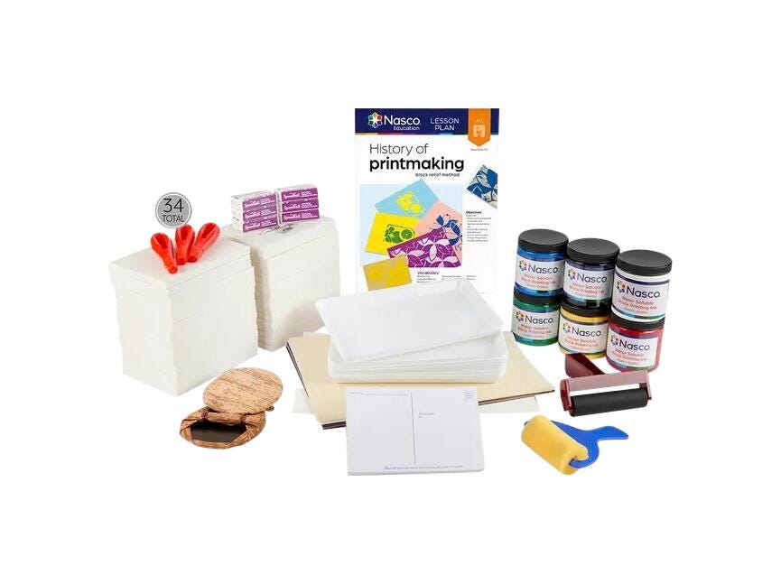 Nasco Safety-Kut® Block Printing Classroom Pack 2218159