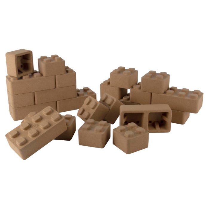 Dantoy Cork Block Set, 22 Pieces