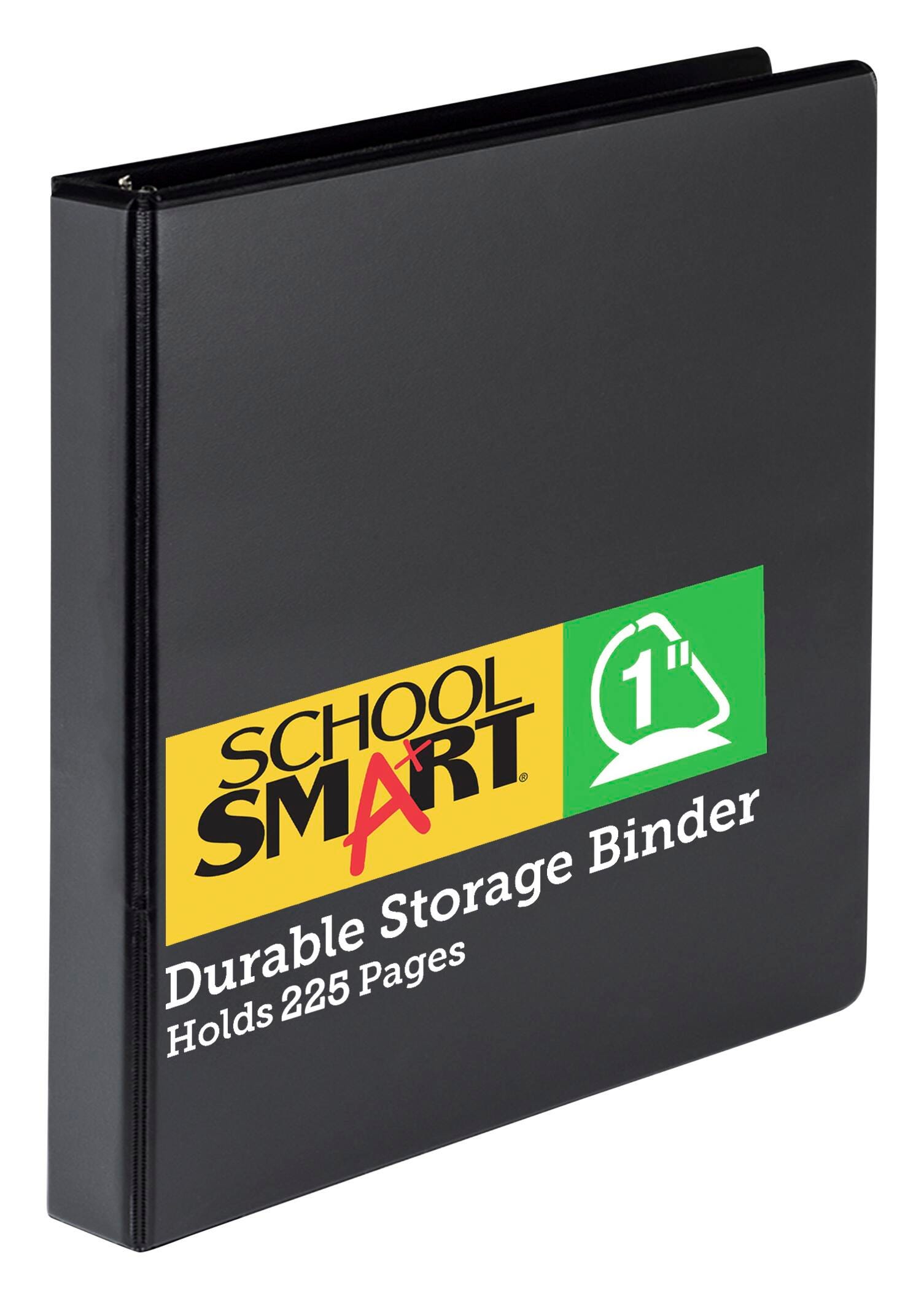 Image for School Smart Durable Polypropylene D-Ring Binder, 1 Inch, Black from School Specialty