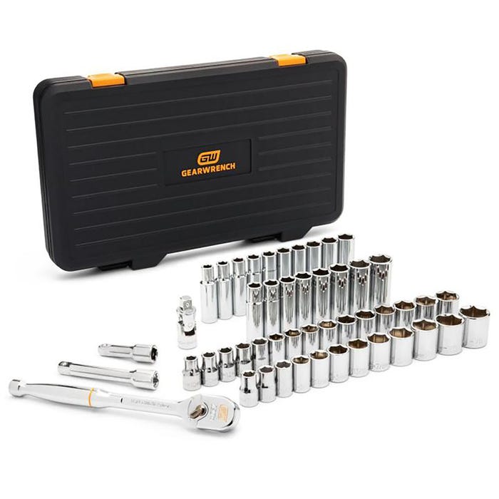 GEARWRENCH 49-Piece 1/2-Inch Drive 120XP SAE/Metric Mechanics Tool Set