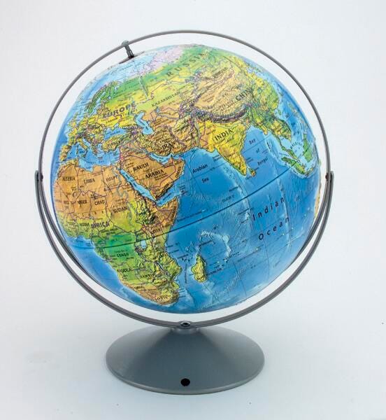 Nystrom Land Cover Raised Relief Globe, Item Number 1398265