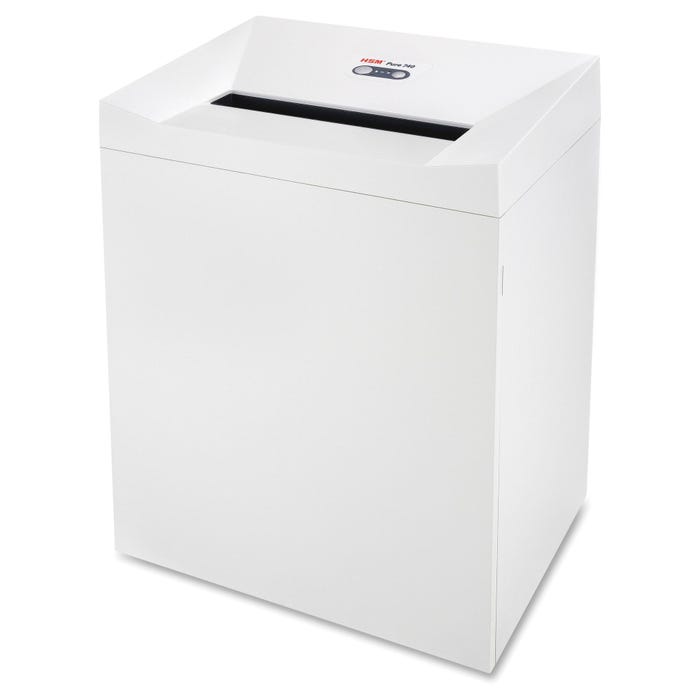 HSM Pure 740 Strip-Cut Shredder, 24-3/8 x 19 x 35 Inches, White