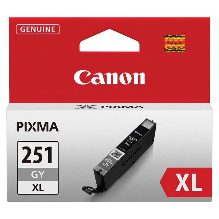 Canon Ink Toner Cartridge, CLI251XLGY, Gray
