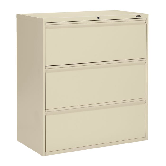 Global Industries 1900 Series 3-Drawer Lateral File Cabinet, 36 x 19-1/4 x 39-1/2 Inches