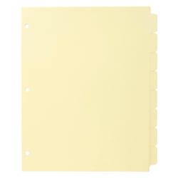 Index Dividers, Item Number 1600086