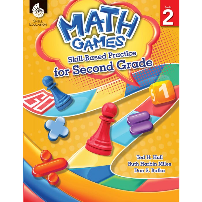 Shell Education Math Games: Skill-Based Practice for Second Grade