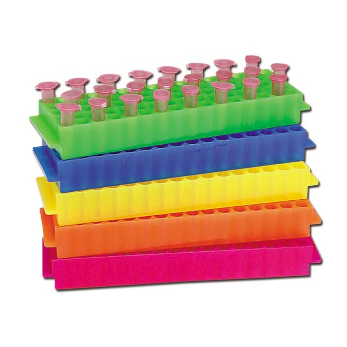 Heathrow Microtube Rack, 22.5 x 6.7 x 2.8 cm, Polypropylene, Pack of 5