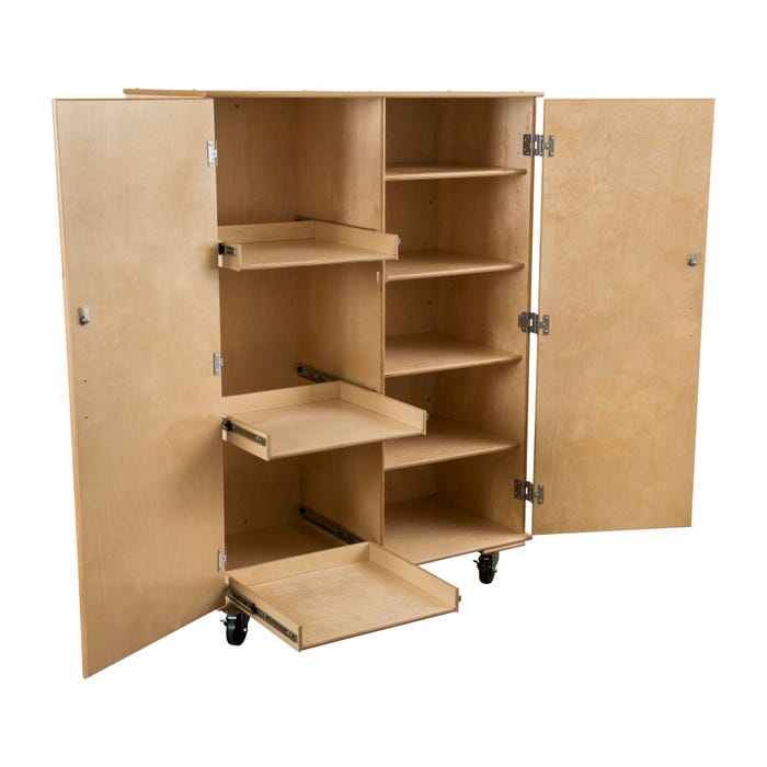 Classroom Select Robotics Storage, Adjustable Shelves, 48 x 24 x 67 Inches