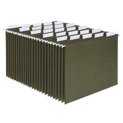Pendaflex Essentials Hanging File Folder, 1/5 Cut, Letter Size, Standard Green, Pack of 25