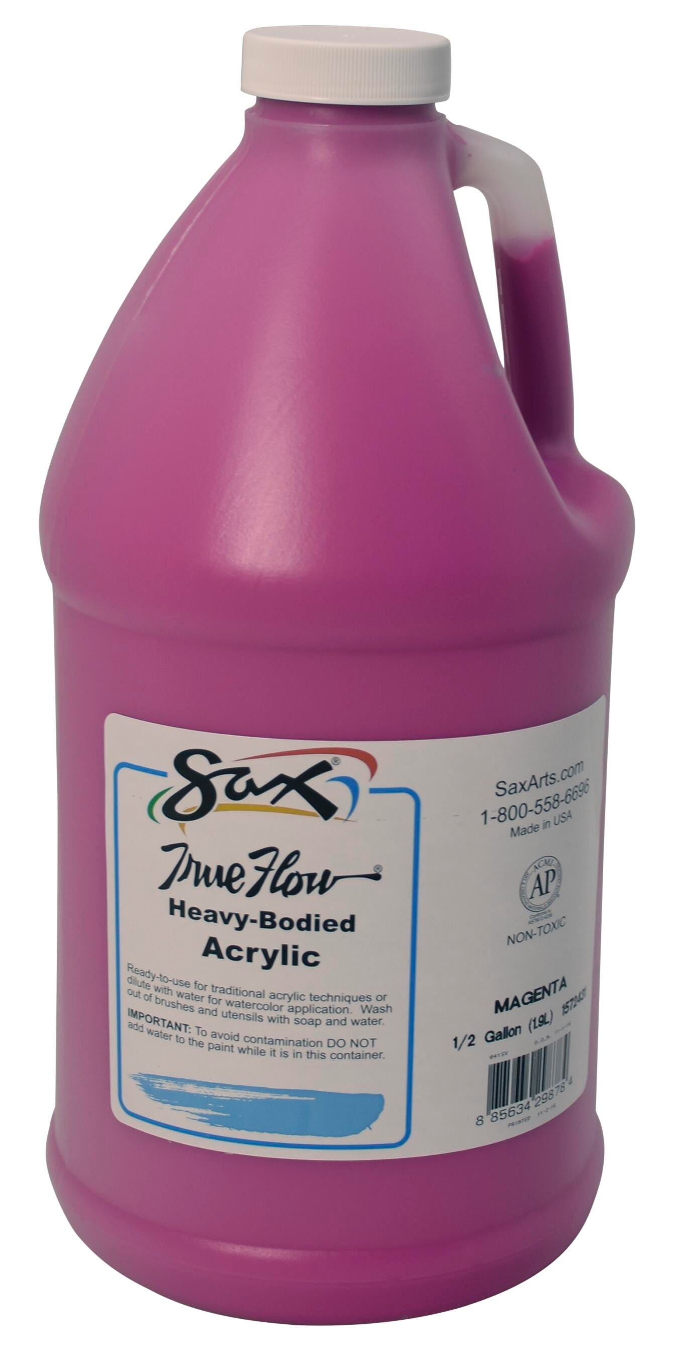 Sax Heavy Body Acrylic Paint, 1/2 Gallon, Magenta 1572431