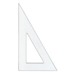 Image for Westcott Student Polystyrene Triangle, 30 and 60 Degrees, 10 Inches, Clear from School Specialty