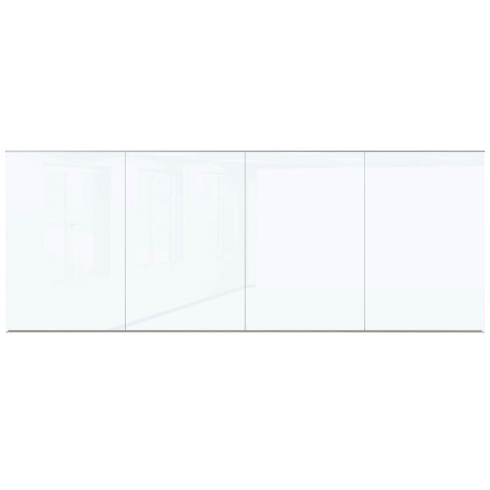 MooreCo Office Glass Wall Panel, 4 x 16 Feet