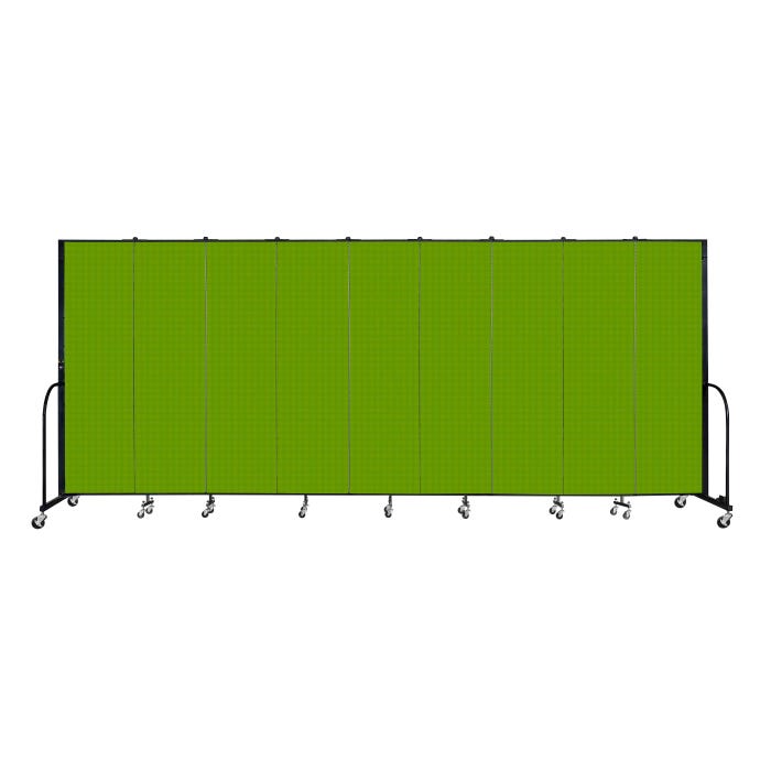 Screenflex Freestanding Standard Room Divider, 9 Panels, 16 Feet 9 Inches x 6 Feet 8 Inches