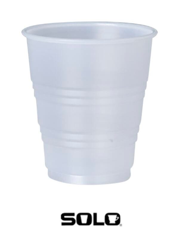 Dart Translucent Cups, 7 Ounces, Polystyrene, Clear, Pack of 2500, Item Number 1322734
