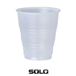 Dart Translucent Cups, 7 Ounces, Polystyrene, Clear, Pack of 2500, Item Number 1322734
