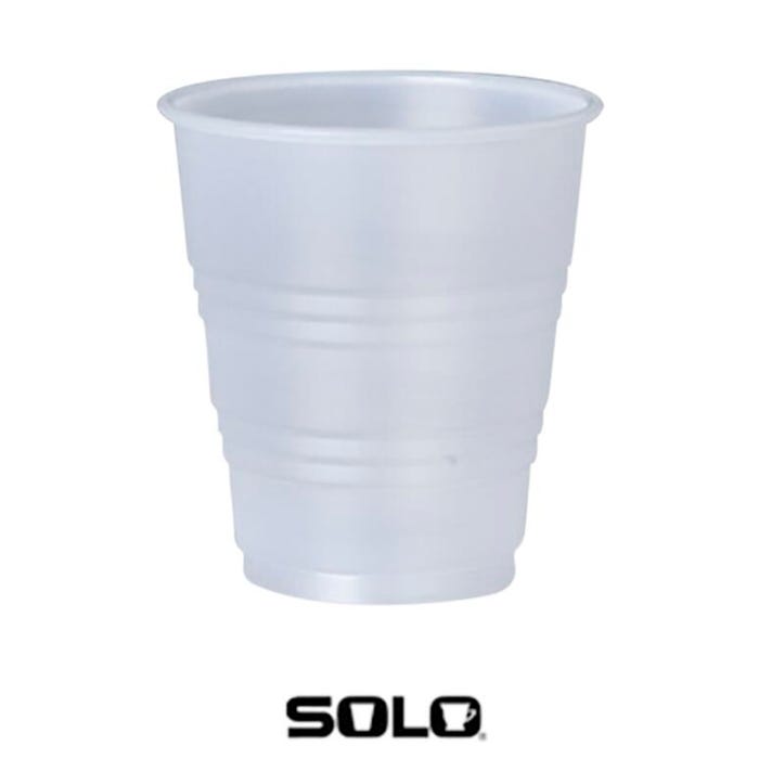 Dart Translucent Cups, 7 Ounces, Polystyrene, Clear, Pack of 2500